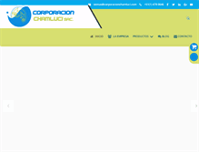 Tablet Screenshot of corporacionchamluci.com